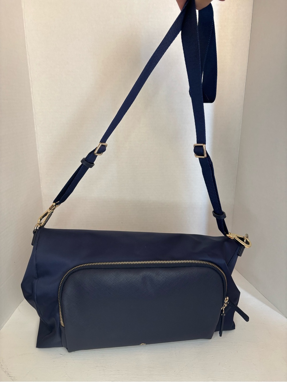 Samsonite Encompass Convertible Tote Backpack Laptop Travel Bag Navy Blue - Picture 6 of 9